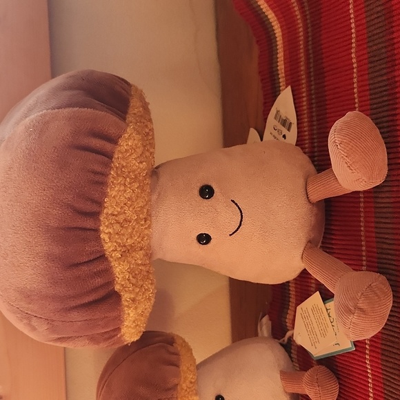 JELLYCAT AMUSEABLE TOADSTOOL LARGE 10x6" Soft & Plush NWT - Picture 2 of 5